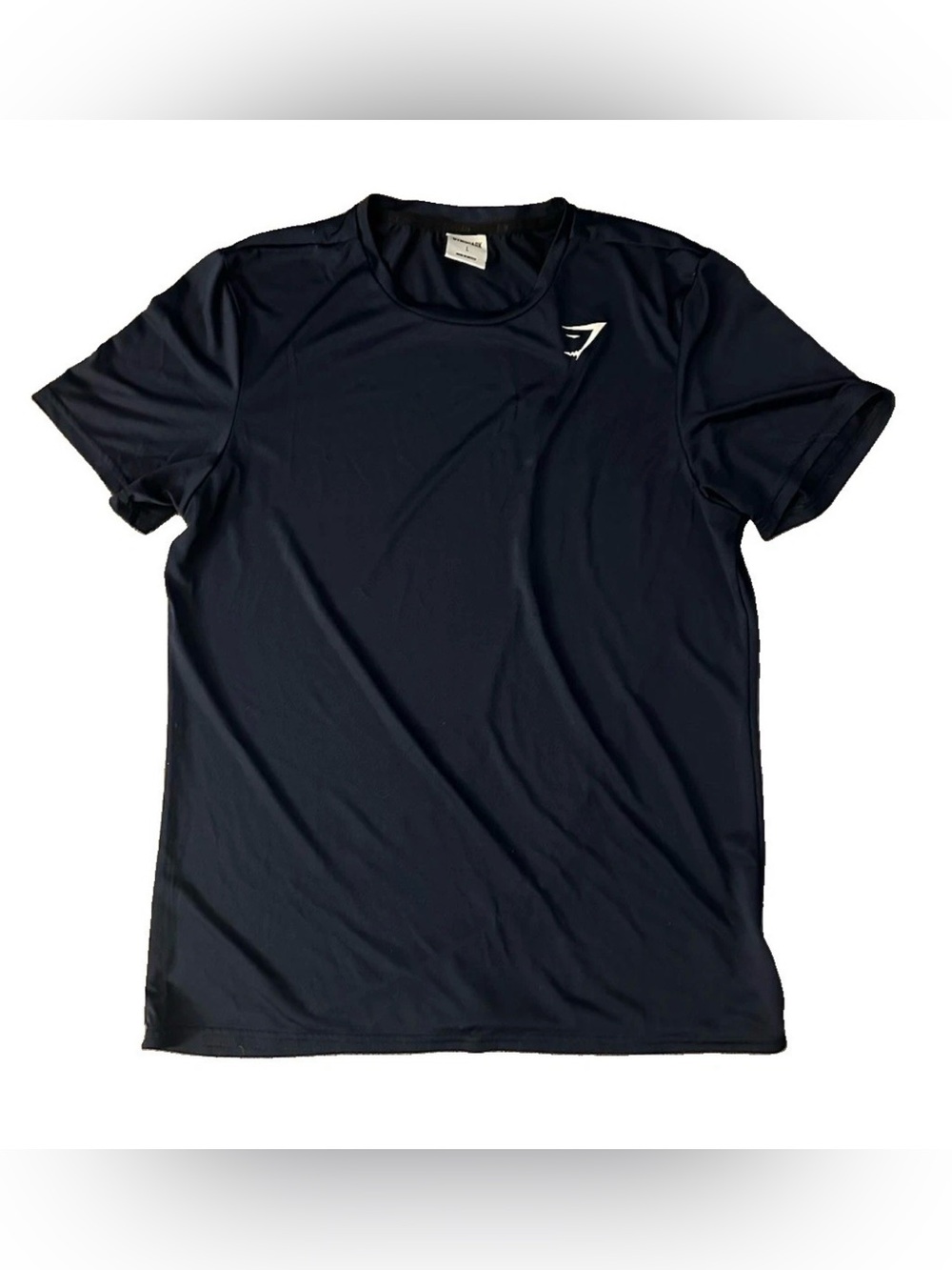 Gymshark Arrival Performance T Shirt Men’s Size Large Navy Blue EUC